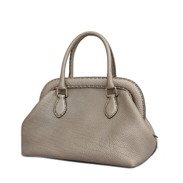 FENDIAuth  Selleria Women's Leather Handbag Grayish