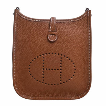 HERMES Taurillon Clemence Evelyn TPM Shoulder Bag Brown Women's