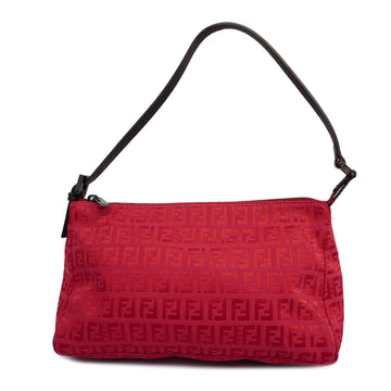 FENDIAuth  Zucchino Handbag Women's Canvas Handbag Red Color