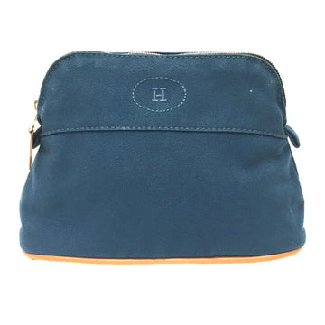 HERMES Bolide Pouch 20/Mini Cotton Navy