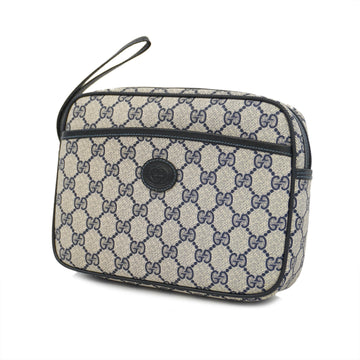 GUCCIAuth  Clutch Bag 014 58 0128 Men's GG Supreme Navy