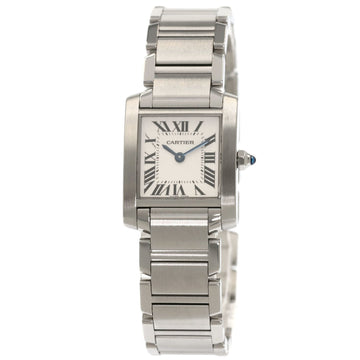 CARTIER W51008Q3 tank française SM watch stainless steel SS ladies