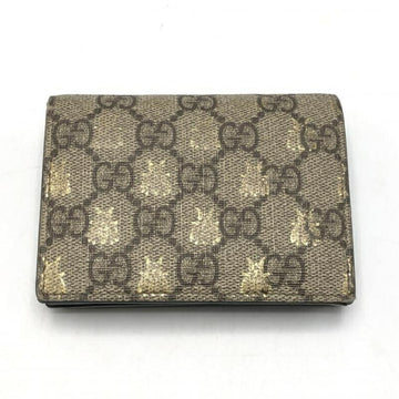 GUCCI Folio Wallet 508757 9F26G 8319 Beige GG Supreme Bee