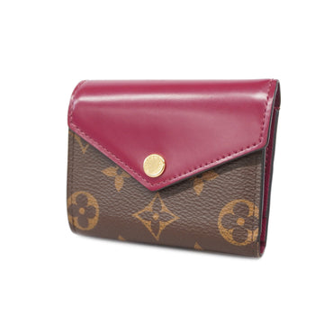 Louis Vuitton Trifold Wallet Monogram Portefeuillezoe M62932 Fuchsia