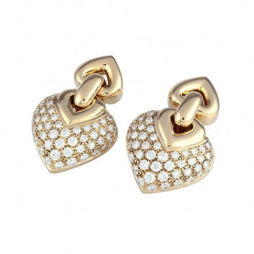 BVLGARI Doppio Cuore Earrings/Earrings K18YG Yellow Gold