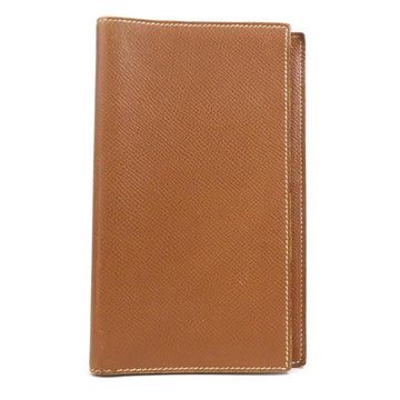 HERMES Notebook Cover Leather Brown Unisex