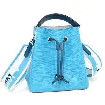 LOUIS VUITTON Neonoe BB epi leather shoulder bag handbag M57691 turquoise blue.