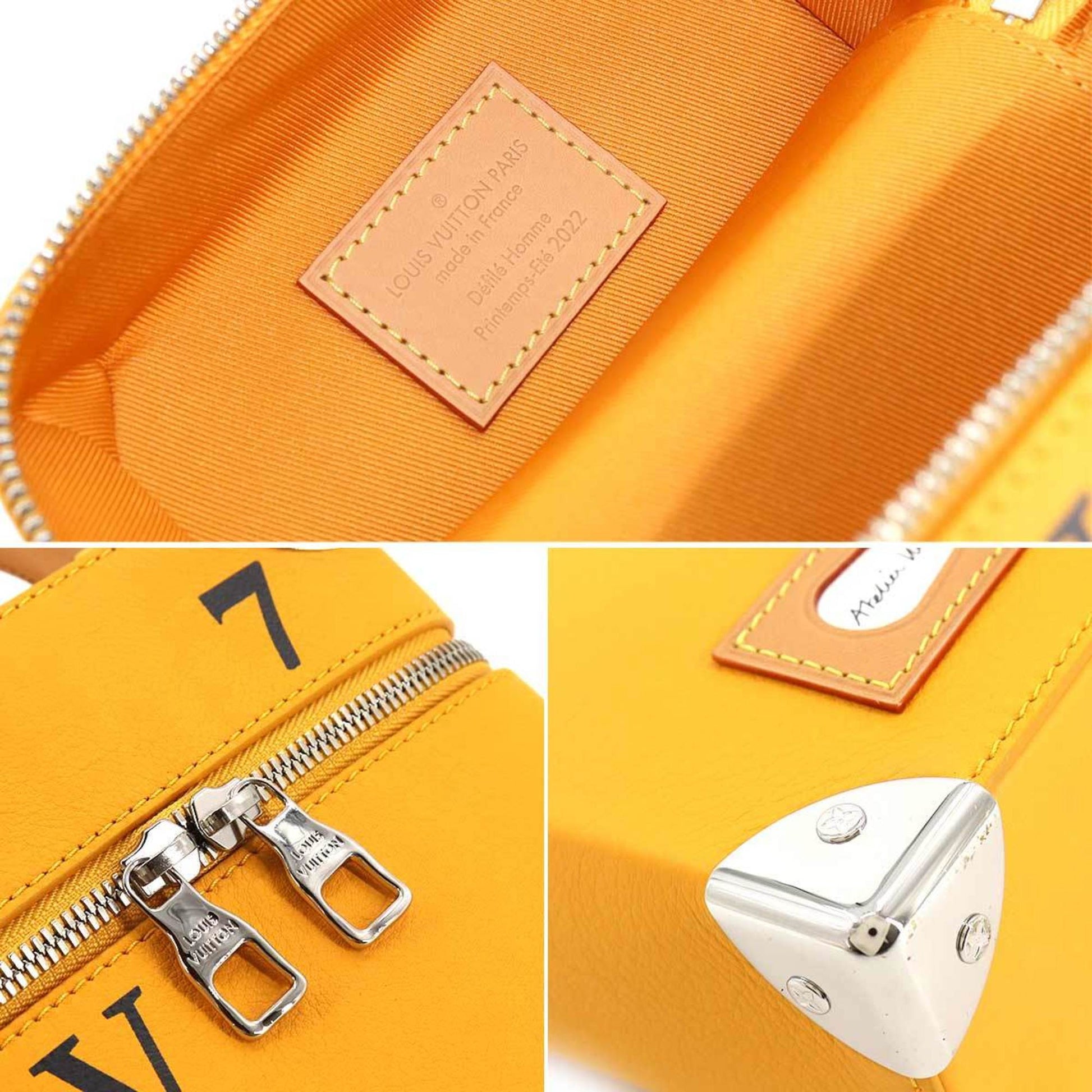 Louis Vuitton Vertical Box Trunk 2way Shoulder Bag Leather Saffron M59 in  2023
