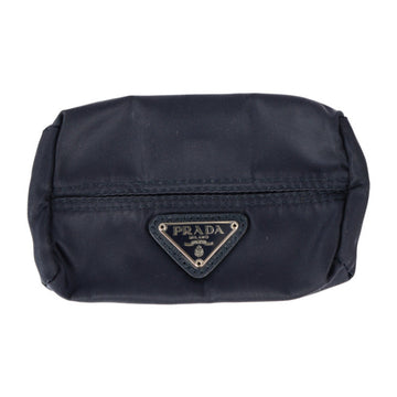 PRADA tissue case pouch 1N0001 nylon BLEU navy pocket holder triangle logo plate