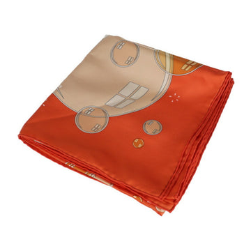 HERMES bal de bulles Carre 90 scarf silk orange