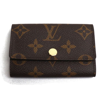 LOUIS VUITTON Multicle 6 Key Case Monogram Brown M62630 IC Chip Men Women