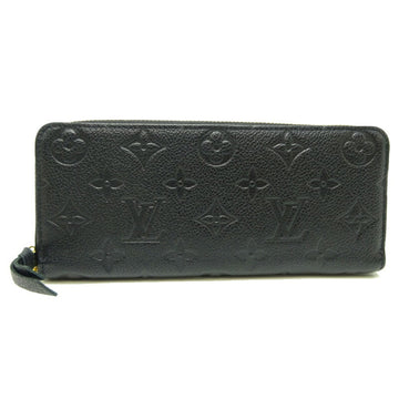 Louis Vuitton Portefeuil Clemence Women's Long Wallet M60171 Monogram Implant Noir (Black)