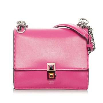 Fendi Canai Chain Shoulder Bag 8M0381 Pink Leather Ladies FENDI