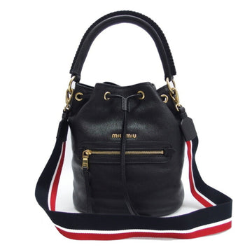 MIU MIU Miu Bucket Leather Bag Shoulder