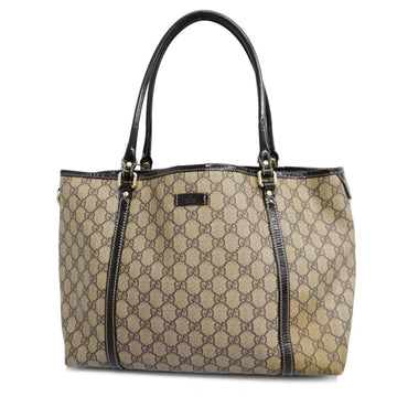 GUCCI tote bag GG Supreme 197953 brown beige gold hardware ladies