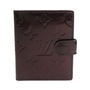 LOUIS VUITTON Notebook Cover Monogram Vernis Agenda Mini Patent Leather Amaranto Unisex