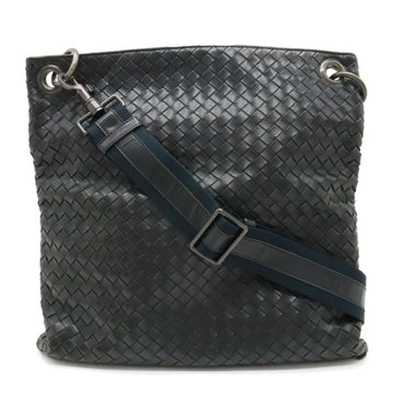 BOTTEGA VENETA Intrecciato Shoulder Bag Black 161623