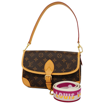 LOUIS VUITTONAuth  Monogram Diane NM PM M46049 Women's Shoulder Bag Fuchsia