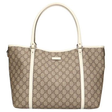 GUCCI GG Supreme Tote Bag Canvas Beige Ladies