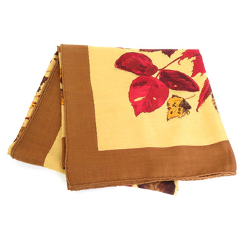 HERMES shawl stole scarf cashmere/silk brown/multicolor ladies