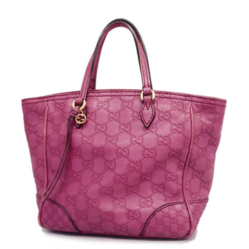 GUCCIAuth  Sima 353121 Women's Leather Handbag Purple