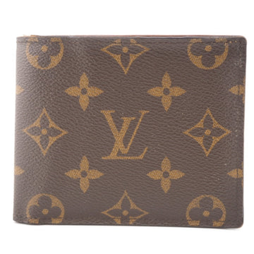 LOUIS VUITTON M62288 Portefeuil Marco NM Monogram Bifold Wallet Brown Unisex