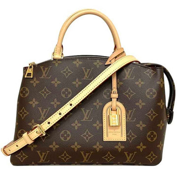 LOUIS VUITTON Bag Petit Palais PM Brown Beige Gold Monogram M45900 Canvas Nume Leather IC Tag Reactive  Handbag Shoulder Tote