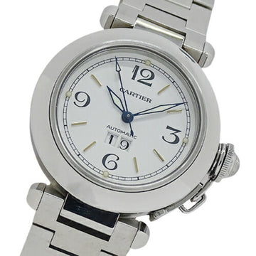 CARTIER Watch Boys Pasha C Big Date Automatic Winding AT Stainless Steel SS W31044M7 Silver White Polished