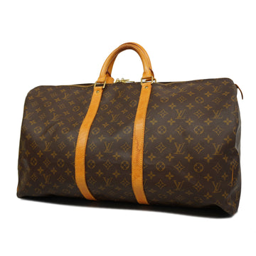 LOUIS VUITTONAuth  Monogram Keepol 55 M41424 Men,Women,Unisex Boston Bag