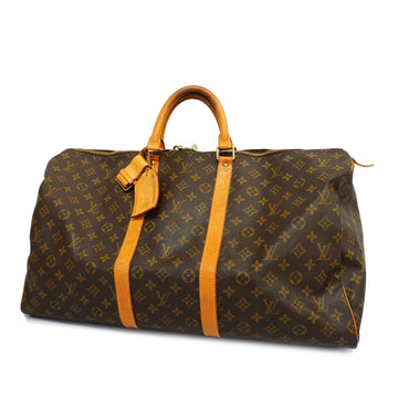 LOUIS VUITTONAuth  Monogram Keepol 55 M41424 Men,Women,Unisex Boston Bag