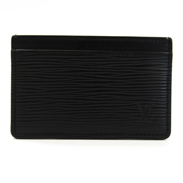 Louis Vuitton Epi Porte Carte Sampuru M63512 Epi Leather Card Case Noir