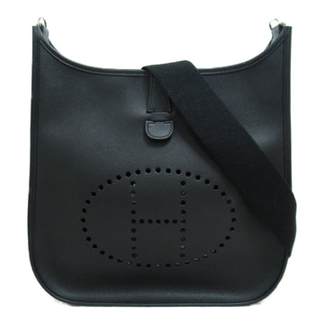 HERMES Evelyn 2GM Black Shoulder Bag Black Noir Black Epsom leather