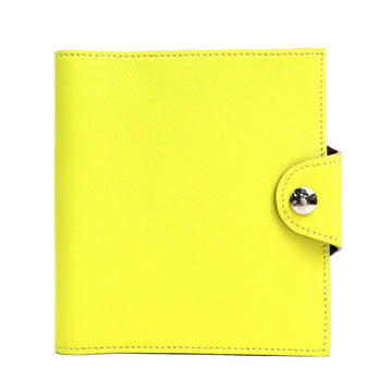 HERMES Notebook Cover Sordo Vaux Swift Lime Unisex
