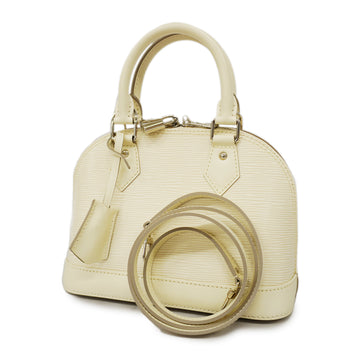 LOUIS VUITTONAuth  Epi 2way Bag Alma BB 2way Bag Alma BB M4085J LV Off White