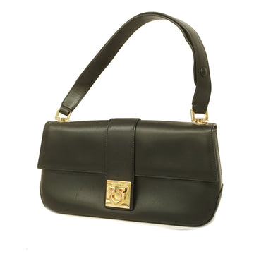 SALVATORE FERRAGAMOAuth  Gancini Handbag Women's Leather Handbag Black