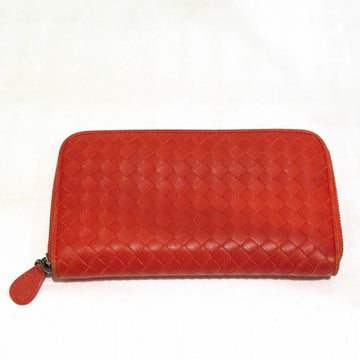 BOTTEGA VENETA Intrecciato Round Zipper 114076 Long Wallet Ladies