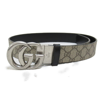 GUCCI Double G reversible belt Beige Ebony canvas GG Supreme Canvas 62705592TIN976995