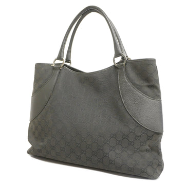 GUCCIAuth  Tote Bag 113016 Women's GG Canvas Black