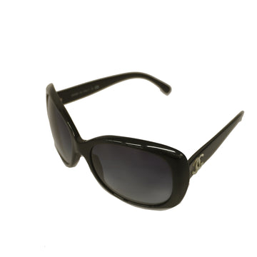CHANELAuth  Men,Women,Unisex Sunglasses Black 5183 silver hardware