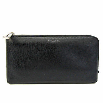 TIFFANY L-shaped Zipper Women,Men Leather Long Wallet [bi-fold] Black, Blue