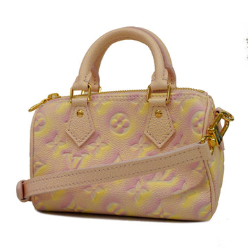 LOUIS VUITTONAuth  Monogram Empreinte 2way Bag Summer Stardust Nano Speedy M8150 Pink