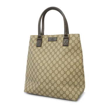 Gucci Tote Bag GG Supreme 131220 Beige/Brown Silver metal