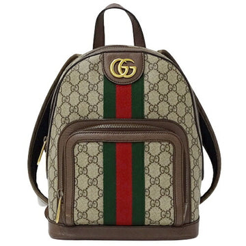 GUCCI Bag Women's Backpack Ophidia GG Supreme Small Brown Beige 547965