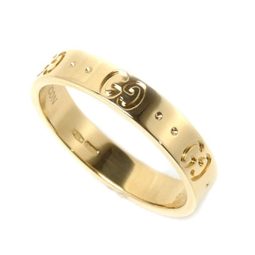 GUCCI K18YG Yellow Gold Icon Ring 660070 J8500 8000 No. 17.5 4.5g Unisex