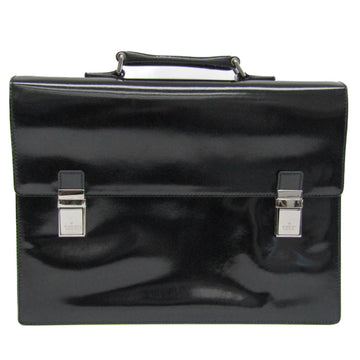 GUCCI 190281 Men's Patent Leather Briefcase Black