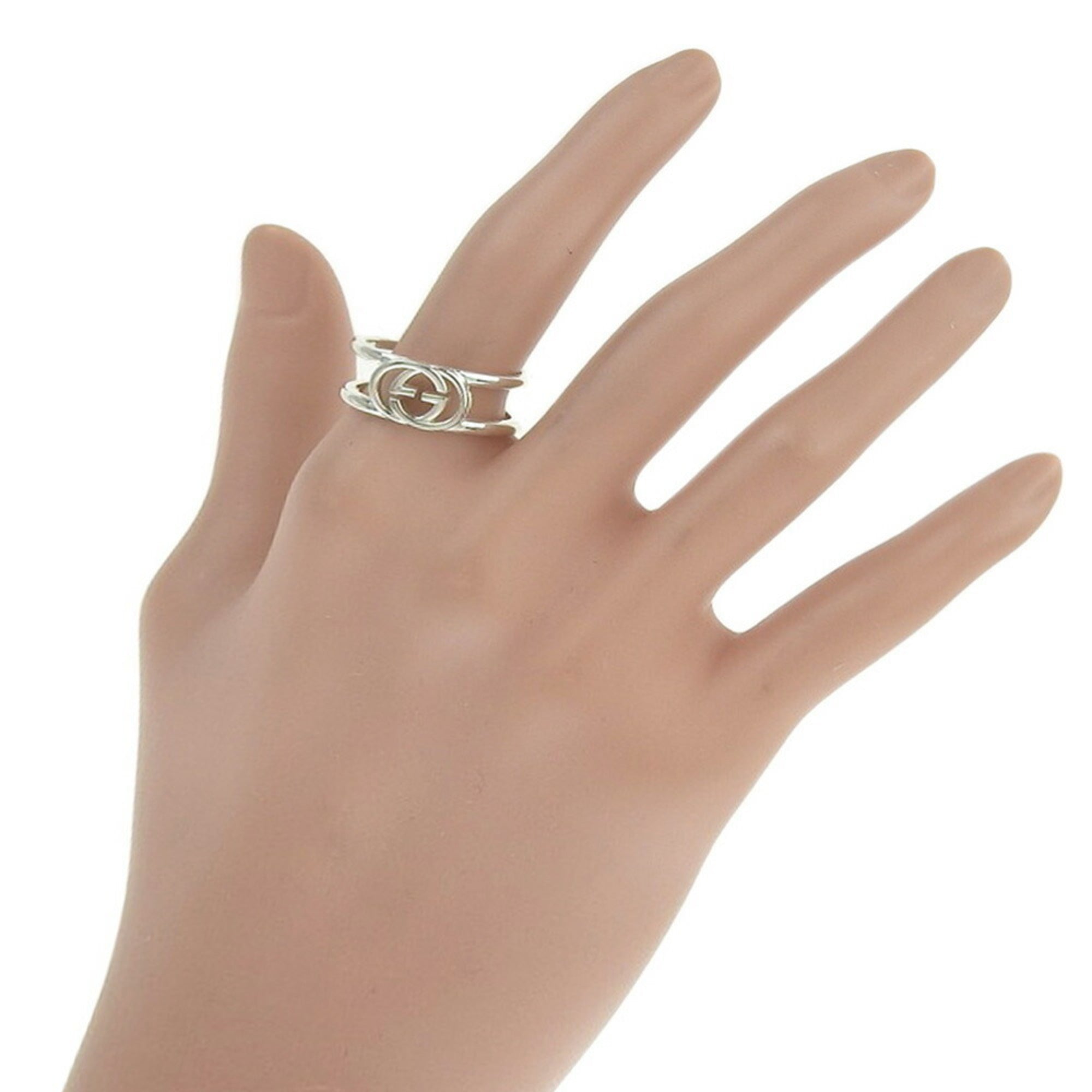 Gucci interlocking g discount thin open band ring