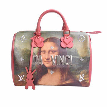 Louis Vuitton Mona Lisa Speedy 30 Boston Bag Handbag Masters Collection Pink/Multicolor PVC