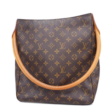 LOUIS VUITTON Shoulder Bag Monogram Looping GM M51145 Brown