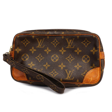 LOUIS VUITTONAuth  Monogram Marly Dragonne PM M51827 Men's Clutch Bag