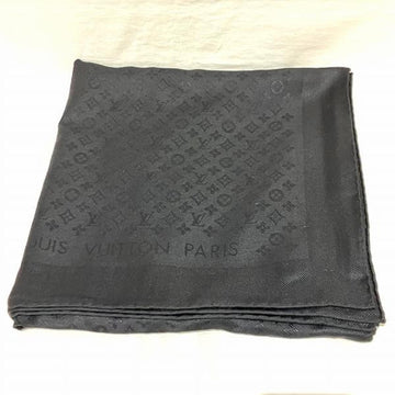 LOUIS VUITTON Monogram Shawl Evermore M77372 Silk Wool Brand Accessory Scarf Stole Ladies